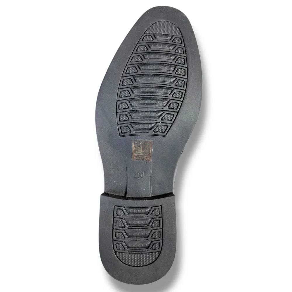 NIB JINGPIN Mens Black Patent Leather Dress Shoes Slip On Loafers Sz 8 US 42 EU